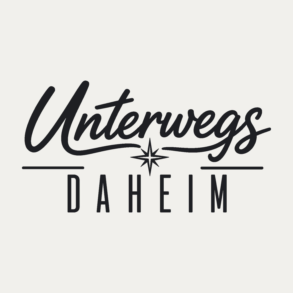 Wohnmobil-Aufkleber „Unterwegs daheim“, Motiv