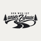 Wohnmobil-Aufkleber „Der Weg ist unser Zuhause“, Motiv
