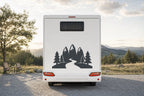 Berge-Aufkleber „Dolomiten“ fürs Wohnmobil in Anthrazit am Wohnmobil