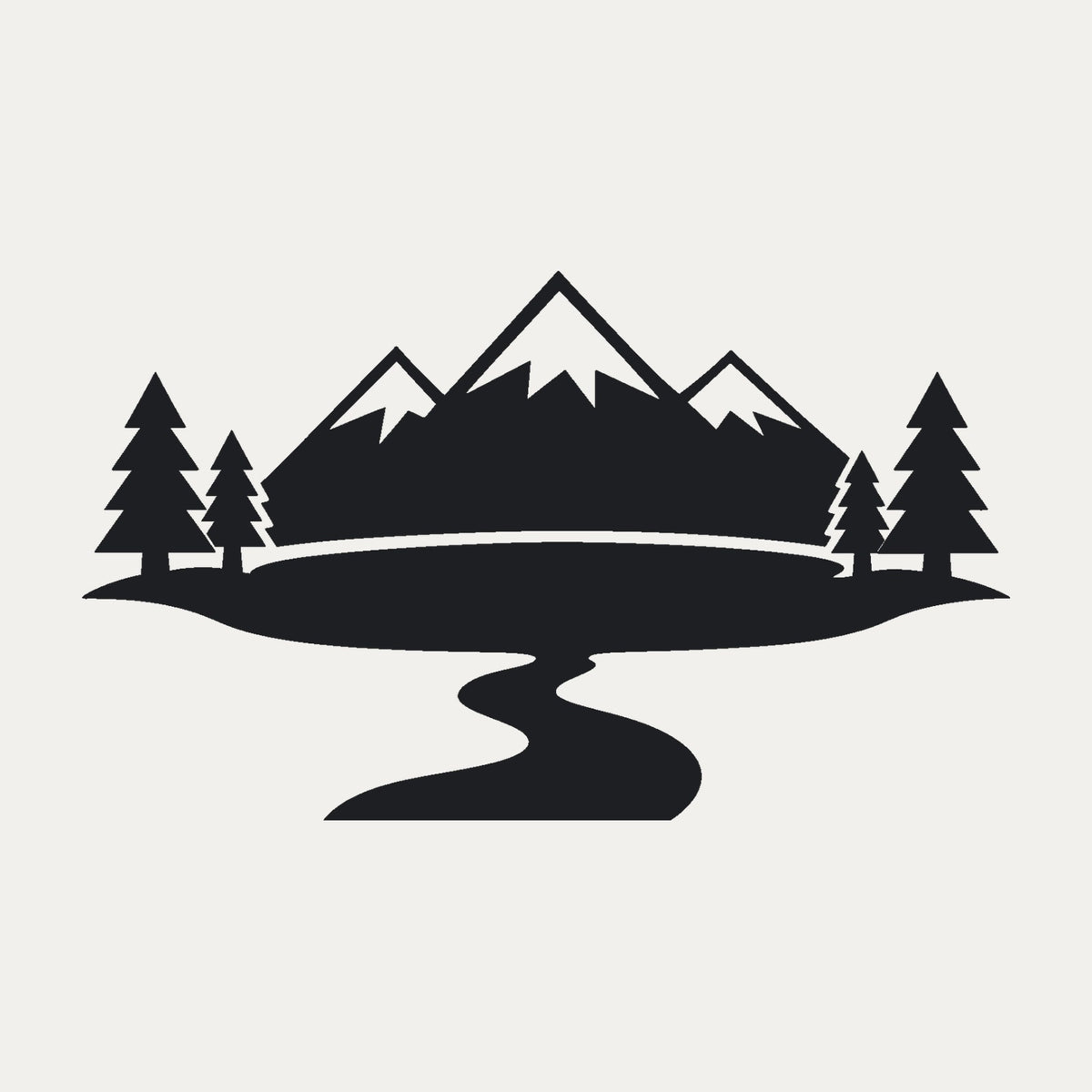 Berge-Aufkleber „Bergsee“ fürs Wohnmobil, Motiv