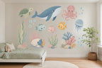 Wandsticker-Set Unterwasser fürs Kinderzimmer an der Wand